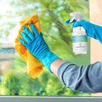 CLEAN+GREEN VinegarTech Glass Cleaner Spray - Cleaning Vinegar- Vinegar For Cleaning Purpose - Glass Cleaner, Window Cleaner, Bathroom Glass Cleaner- Spray Cleaner for House Supplies- 24 Fl Oz