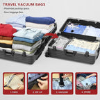 Travel Vacuum Bags for Clothing with Rechargeable Electric Pump, Compression Packing Cubes Organizer Storage for Luggage Suitcase, Space Saver Seal Bags for Vacation Cruise, 21 Combo