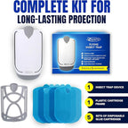 1 Fruit Fly Trap & 5 Adhesive Cartridges, Indoor Plug-in Bug Catcher, UV Light Fly Trap Captures Fruit Flies, Gnats, Houseflies, Moths, and Flying Insects for Kitchen, Bathroom, Plant Areas