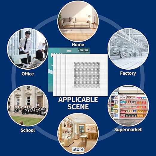 Drywall Repair Kit, Upgraded Size, 4pcs (10 x 10in) Large Hole Patch Kit, Self-Adhesive Fiberglass and Aluminum Sheet Metal Patch