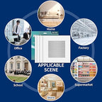 Drywall Repair Kit, Upgraded Size, 4pcs (10 x 10in) Large Hole Patch Kit, Self-Adhesive Fiberglass and Aluminum Sheet Metal Patch