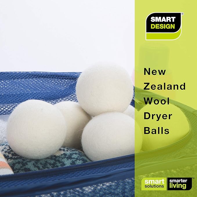 Smart Design 3933142 Dryer Balls, Natural Wool