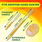 Microfiber Reusable Refills for Swiffer Hand Duster, 360 Degree Dry Duster Heavy Duty Refills, 4-Pack (Handle is Not Included) Air Dry Only