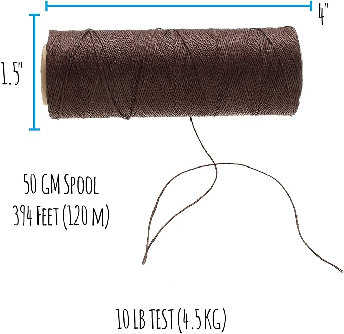 The Beadsmith 100% Hemp Cord – Brown Color – 1mm, 394 Foot Spool, 10LB Test Strength – Twine for Jewelry Making, Macrame, Paper Crafts, Gardening, Scrapbooking, Home Décor, DIY String Art & More