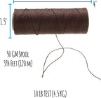The Beadsmith 100% Hemp Cord – Brown Color – 1mm, 394 Foot Spool, 10LB Test Strength – Twine for Jewelry Making, Macrame, Paper Crafts, Gardening, Scrapbooking, Home Décor, DIY String Art & More