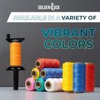 3 Roll Mason Line String – 262ft, 1.3mm Thick Twisted Polypropylene – Durable Construction Twine for Laying Bricks, Blocks, Fences in Gardening, DIY & Landscaping Projects (Yellow,Red,Blue)