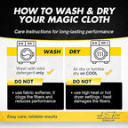 Microfiber Magic Streak Free Cleaning Cloth 10 Pack Clean Any Surface with Just Water Eco Friendly Perfect for Window, Mirror, Glass, Kitchen, Counters, Appliances, Car, Cycle, TV Screen