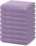 Homaxy 100% Cotton Waffle Weave Kitchen Dish Towels, Ultra Soft Absorbent Quick Drying Cleaning Towel, 13 x 28 Inches, 8-Pack, Lavender