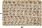 Bath Mats,Upgraded Waffle Super Absorbent Bath Mat,Bathroom Rugs Non Slip Washable, Quick Dry Shower Mats, Ultra Soft Bath Mats for Bath Floor,Brown,24"*36"