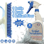 Professional Grout Brush Heavy-Duty Swivel Head with Stiff V-Shaped Bristles for Deep Cleaning Tile, Corners, Showers, Kitchens & Floors Without Scratching Fits Standard Thread Poles
