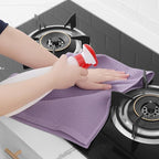 Homaxy 100% Cotton Waffle Weave Kitchen Dish Towels, Ultra Soft Absorbent Quick Drying Cleaning Towel, 13 x 28 Inches, 6-Pack, Lavender