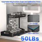 Under Sink Organizer,2 Pack Height Adjustable Under Sink Organizers and Storage, 2 Tier Under Sink Storage for Kitchen Bathroom Cabinet