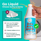 Sunny & Honey Liquid Washing Machine Cleaner & Deodorizer - Top & Front Load Washer Cleaner - 32 fl oz Washing Machine Deodorizer - Laundry Supplies