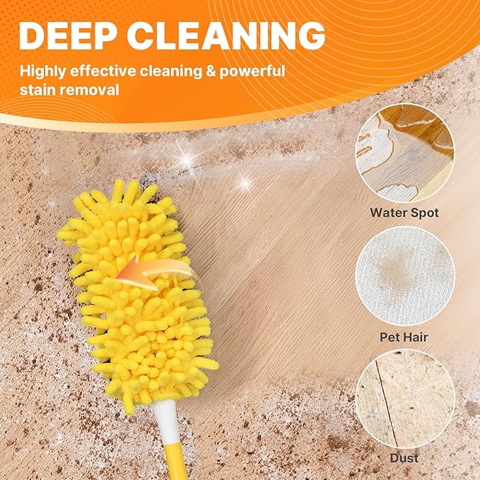 Reusable Duster Refill Compatible with Swiffer Hand Duster, 360 Heavy Duty Duster Refills, Microfiber Washable Dusters Refills for Swiffer Duster Extended Handle, 4 Pack (Handle is Not Included)