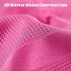 JOYMOOP Microfiber Waffle Weave Cleaning Cloth,Highly Absorbent Kitchen Towels,Quick Drying Lint Free Dish Towels for Kitchen,6 Pack, Mixed Color, 15.7×15.7inch