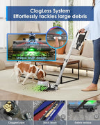 Tineco Pure ONE A50S Cordless Stick Vacuum Cleaner, 185W Suction,1L Larger Dustbin, 3DSense Power Brush, PureCyclone Tech, Easily Tackles Large Debris