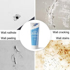 Drywall Repair Kit Wall Patch, 150g Spackle Wall Repair Paste with Scraper, Wall Mending Agent Quick and Easy Solution to Fill The Holes for Home Wall, White Repair Putty Plaster Dent