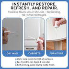 Alora Touch-Up Paint | Matte Finish for Drywalls, Concrete, Brick, Tile, Doors, Cabinets & More | Multi-Tone White Repair Kit | Quick-Dry, Low-Odor, Ultra-Low VOC | No Sanding or Primer Needed | 3 Pack