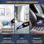 Handheld Car Vacuum Cleaner,Portable Vacuum Cleaner with 15000PA Suction,High Power Wet and Dry Mini Rechargeable Car Vacuum Cleaner with LED Light ,Multi-Nozzles for Car, Home, Office,Pet(black)