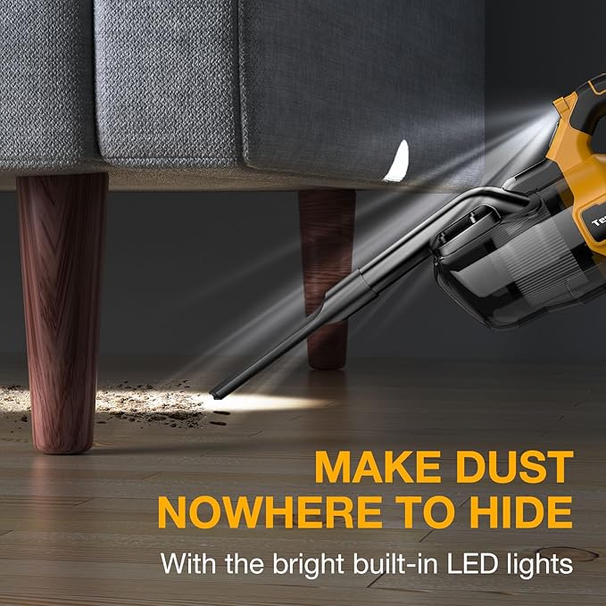 Cordless Vacuum Cleaner for Dewalt 20V MAX Battery, Handheld Vacuum Cleaner for Home Car Hardwood Floor Carpet, Portable Shop Vacuum with Washable HEPA Filter(No Battery)