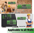 Screwdrivers Pliers Holder Wall Mount, Heavy Duty Metal Utility Storage Rack for Pliers Small Tools, Screw Driver Organizer Suitable Garages Homes Workshops Sheds (23 holes 1PC)