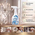 Chandelier Cleaner Drip Dry Spray No Wipe - No Wipe Streak Free Dust Remover for Crystals, Glass & Window Screens, 1PK