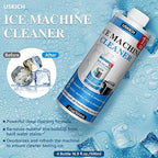USKICH Ice Machine Cleaner Maker Descaler-68 fl oz Nickel Safe Descaler Ice Maker Cleaner Compatible with Whirlpool,Scotsman,KitchenAid, Affresh,Hoshizaki,GE Opal Cleaning Kit (4 Pack)