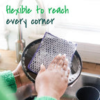 Scotch-Brite® Stay Clean Scrubbing Dish Cloths, Reusable and Long-Lasting Mesh Dish Rags That Dry Fast to Resist Odors, Scratch-Free Scrubber Wipes That are Safe on All Surfaces, 2 Dish Towels
