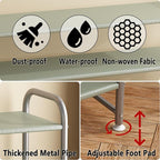 INGIORDAR Shoe Rack 4 Tier Long Storage Organizer Wide Metal Shoe Shelf for Closet Entryway Grey