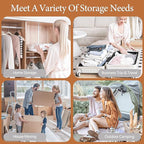 Vacbird Vacuum Storage Bags for Clothing Travel, 10 Pack Vacuum Bags with Rechargeable Cordless Air Pump(2 Large+4 Medium+4 Small), Compression Packing for Clothes Blanket Suitcase Luggage