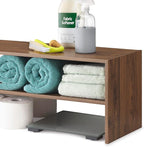 Whitmor Wood Stackable 2-Shelf Shoe Rack, Walnut, 31 inches