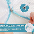 Polecasa 3Pcs Premium 125g Diamond Mesh Laundry Bags, 3 Pack Durable Laundry Wash Bags with Sturdy Zipper for Delicates (1 Large, 1 Medium, 1 Small)