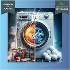 Wool Dryer Balls, Laundry Reusable Anti Static Natural Fabric Softener. Organic XL Hypoallargenic Made with 100% New Zeland Wool. Pet Lint Hair Catcher Helper