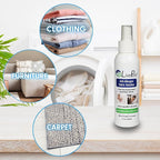 LivePure Anti-Allergen 3 OZ Fabric Spray for Household Surfaces. Plant-Based Allergy Spray for Dust Mites and Pet Dander. Fragrance Free - 5 Pack