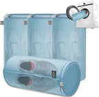 Kimmama Shoe Washing Machine Bag,Laundry Shoes Bags,Sneaker Wash Protector Sack,Sandwish Mesh,Blue,8x15"