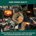 BeaverCraft Bushcraft Hatchet Wood Carving Axe AX6 - Forged Camping Axes & Hatchets - Wood Chopping Axe, Hand Gardening Axes for Splitting - Backpacking Hatchet