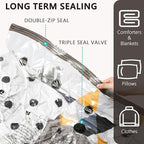 Vacuum Storage Bags with Electric Pump, Compression Packing Bags for Travel Luggage, Space Saver for Clothing Clothes Bedding Blankets Pillows, 10 Medium