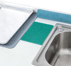 Restaurantware-RW Clean 9 Inch x 6 Inch Scouring Pads, 10 No-Scratch Green Scrub Pads - Heavy-Duty, No-Abrasive, Green Polyester Scrub Pads For Cleaning, For Scraping, Cleaning, Or Scrubbing,