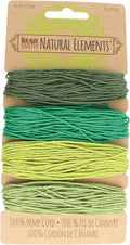 The Beadsmith 100% Hemp Cord – Emerald Colors – 1mm, 30 Foot Spool, 20LB Test Strength – Twine for Jewelry Making, Macrame, Paper Crafts, Gardening, Scrapbooking, Home Décor, DIY String Art & More