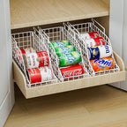 Sonyabecca 3-Pack Soda Can Organizer for Pantry, Stackable Can Storage Organizer Pantry, Canned Food Storage Basket With Handles for Pantry Kitchen Countertop Cabinet Patent Pending