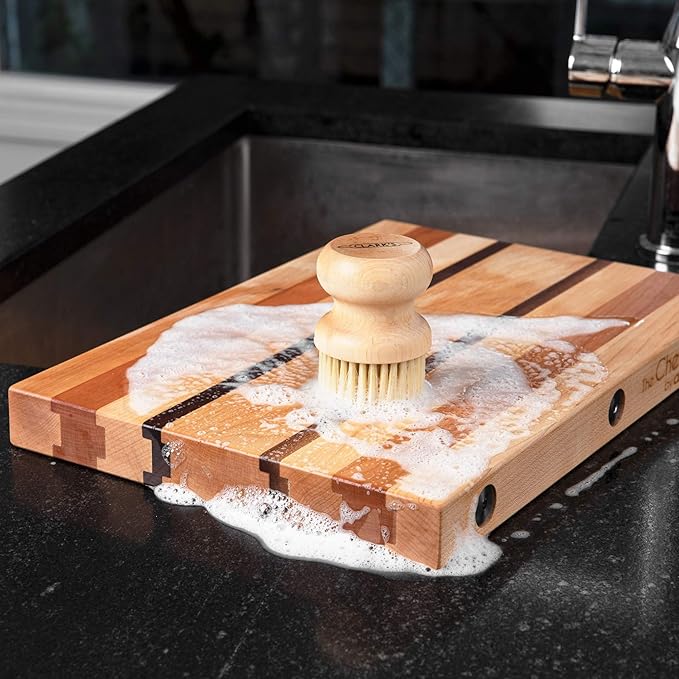 CLARK'S Cutting Board Care Kit with Coconut Oil - Includes Wax, Soap, Scrub Brush, Buffing Pad, and Applicator - for Kitchen Countertops, Butcher Blocks, Wooden Bowls and Utensils - Food Safe