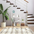 C&AHOME Wire Cube Storage, 6 - Cube Organizer Metal C Grids, Modular Shelves Units, Storage Bins Shelving, Closet Organizer, Ideal for Home, Office, Living Room, 36.6”L x 12.4”W x 36.6”H White