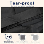 2-Pack Backpack Laundry Bags, Heavy Duty Laundry Bag Backpacks with Adjustable Shoulder Straps, Door Hanging Washing Bag, Laundry Hamper Lining for College Dorm, Travel, Laundromat