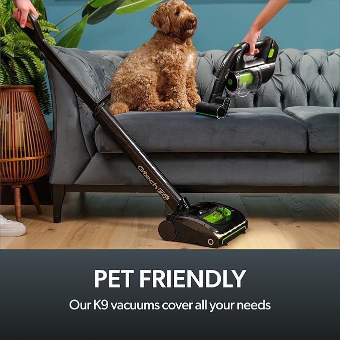 Gtech AirRam 2 K9 and Multi MK2 K9 Cordless Vacuum Cleaner Bundle - Includes The AirRam Upright and The MK2 Portable Handheld - Rechargeable 22V Lithium Ion Battery - Perfect for Stubborn Pet Hair
