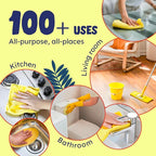 Originally Yellow Lemon Vinegar For Cleaning Purpose | USA Made All Purpose Cleaner | Use as a Floor, Glass, Kitchen, & Bathroom Cleaner | Plant Derived Vinegar 1 Gallon in 2 bottles | 128 Oz