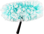 Fuller Brush Fuzzy Fan Duster – Dust & Clean Ceiling Fans, Walls, Woodwork – Polystatic & Microfiber Grabs & Holds Dust, Lint, Cobwebs & Dirt - Fan Duster Head Only (Teal)