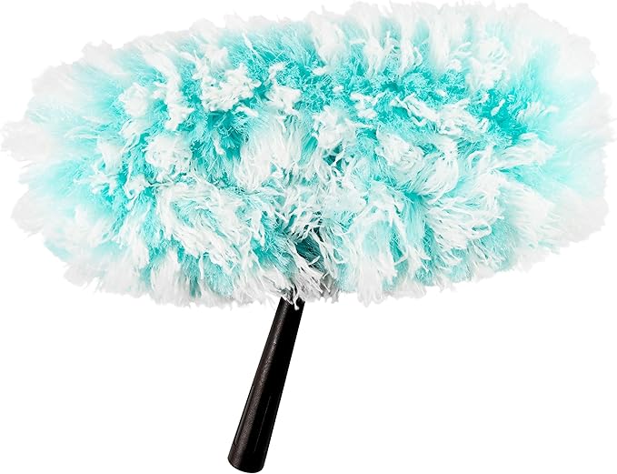 Fuller Brush Fuzzy Fan Duster – Dust & Clean Ceiling Fans, Walls, Woodwork – Polystatic & Microfiber Grabs & Holds Dust, Lint, Cobwebs & Dirt - Fan Duster Head Only (Teal)