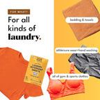 Zero Trace All Natural Laundry Detergent Sheets Eco Friendly - Laundry Soap - Active Wear Travel Laundry Detergent (72 Loads 36 Sheets)