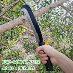 Sickle Machete for Yard Work Machetes for Cutting Trees Billhook Brush Clearing Sickle Garden Tool Brush Axe Harvest Knife Heavy Duty Machete with Curve Blade Grass Sickle for Gardening,Weeding