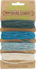 The Beadsmith 100% Hemp Cord – Aqua Colors – 1mm, 30 Foot Spool, 20LB Test Strength – Twine for Jewelry Making, Macrame, Paper Crafts, Gardening, Scrapbooking, Home Décor, DIY String Art & More